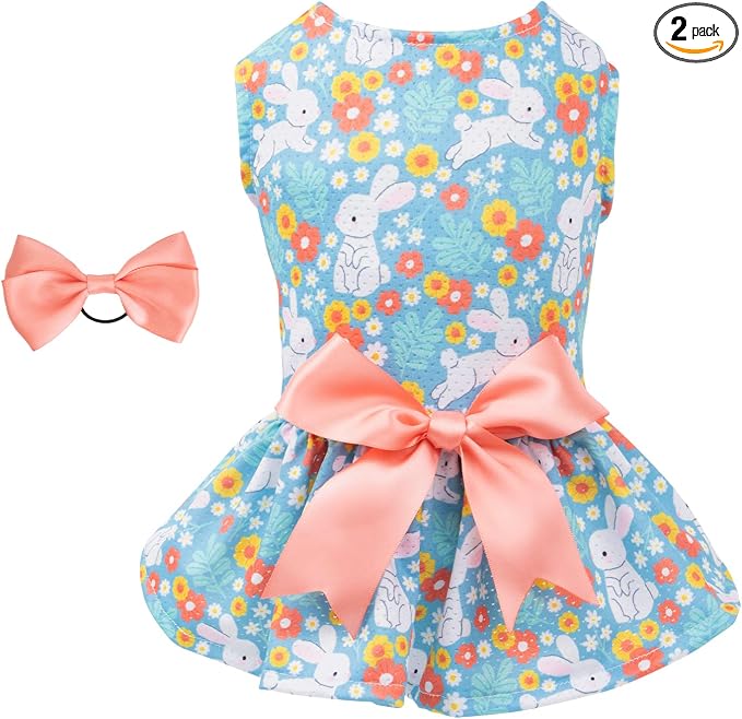 CuteBone Dog Mesh Dress Puppy Sundress Pet Outfit Summer Fashion for Small Dogs Girl Cat Clothes BF08XXS