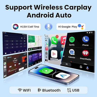 [4+64G] Car Radio for Jeep Compass 2017-2020: 10inch 1280 * 800HD Touch Screen Head Unit Stereo Replacement FM RDS CarPlay Android Auto 5GWiFi Bluetooth5.0 1080P Backup Camera SWC GPS