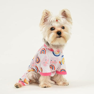 Dog Pajamas Pjs Soft Stretchy Dog Clothes for Small Dogs Girl Boy Medium Size Dogs Spring Summer Puppy Clothes Doggie Onesies Cat Pet Jammies Outfit
