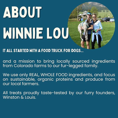 Winnie Lou Elk Jerky Dog Treats – Limited Ingredient, Human Grade, Training Treats for Small, Medium & Large Dogs, USA Made, High Protein, Chews, Hypoallergenic, Sensative Stomach (1 Pack)