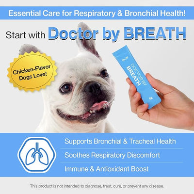 Doctor By Breath Bronchial Supplements for Dogs - Dog Cough Relief - for Dry, Wet & Barkly Pet Cough (8.5 Ounce (Pack of 1))