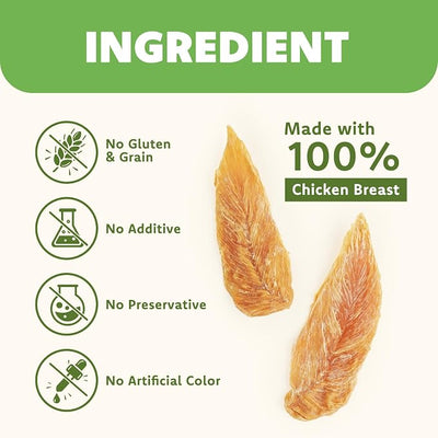MON2SUN Dog Treats Chicken Jerky, Single-Ingredient, Rawhide-Free, High Protein, Low Fat, Training Treats for Small to Large Dogs, 21.2 oz
