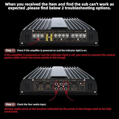 3200W 12V 4 Channel Car Amplifier Stereo Power Amp Audio 4CH Bass Sub Woofer