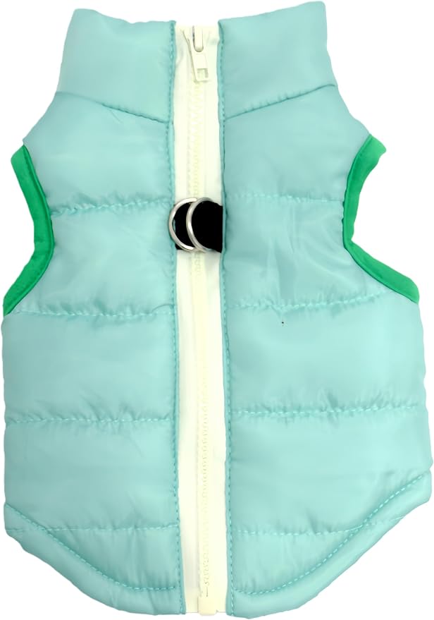Winter Waterproof Windproof Vest Coat for Small Medium Dogs - Warm Jacket for Cold Weather (Not Suitable for Big Dogs) X-Green XS