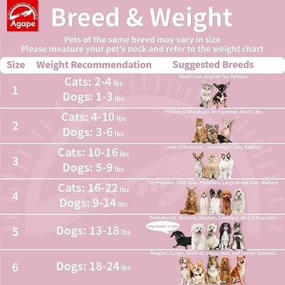 Agape Soft Dog Cone for Small Dogs & Cats, Recovery Collar to Stop Licking | Comfy E-Collar Alternative for Puppies, Adjustable Cloth Cone After Surgery, Protective Neck Cone for Kittens, Washable