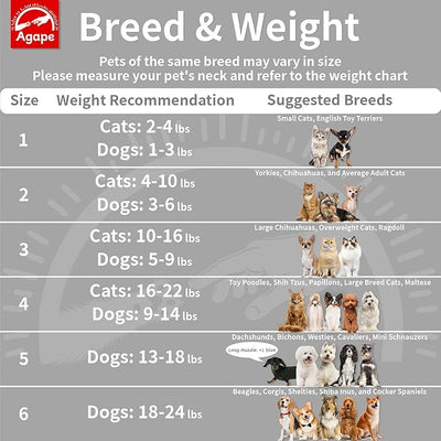 Agape Soft Dog Cone for Small Dogs & Cats, Recovery Collar to Stop Licking | Comfy E-Collar Alternative for Puppies, Adjustable Cloth Cone After Surgery, Protective Neck Cone for Kittens, Washable