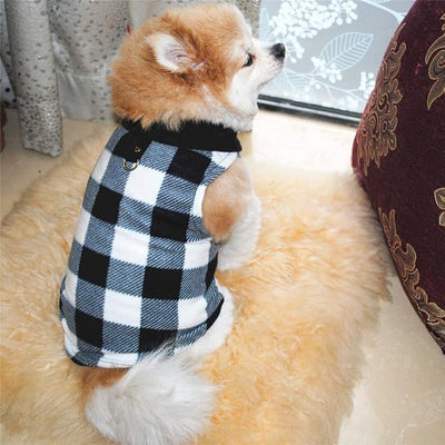 Dog Sweater, Soft Fleece Vest with Leash Ring Dogs Pullover Jacket Winter Pet Dog Clothes for Puppy Small Dogs Cats Teddy Chihuahua Yorkshire for Christmas (XL, Black White)