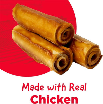 Country Kitchen Rawhide Free Chicken Dog Chews, for Medium Dogs, Made with Real Chicken, No Wheat, Corn or Soy, 3 Count