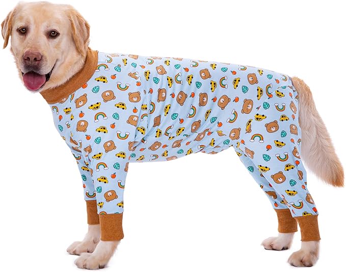 Dog Recovery Suit After Surgery Female Male, Medium Large Dog Neuter Shirt Cone Alternatives Prevent Licking Surgical Onesies (Brea, 3XL)