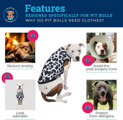 Pittie Clothing Pit Bull Muscle Tee for Dog Breed Dog Shirts Pet Printed Clothes Cool Funny