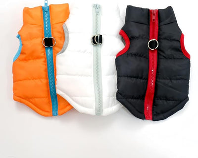 Winter Waterproof Windproof Vest Coat for Small Medium Dogs - Warm Jacket for Cold Weather (Not Suitable for Big Dogs) X-White L