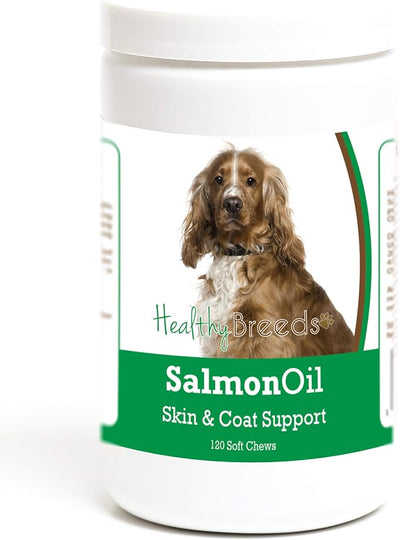 Healthy Breeds English Cocker Spaniel Salmon Oil Soft Chews 120 Count