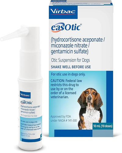 EASOTIC® (hydrocortisone aceponate, miconazole Nitrate, gentamicin sulfate) Otic Suspension for Dogs-10 mL