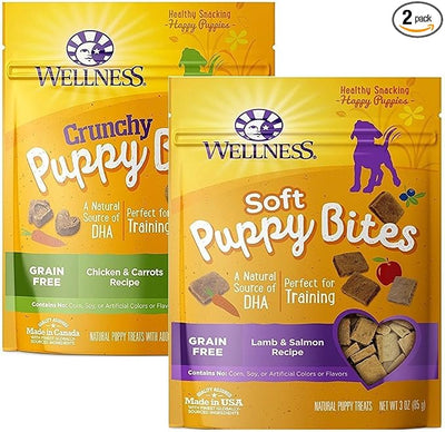 Wellness Puppy Bites Natural Grain Free Puppy Training Treats … (Variety)