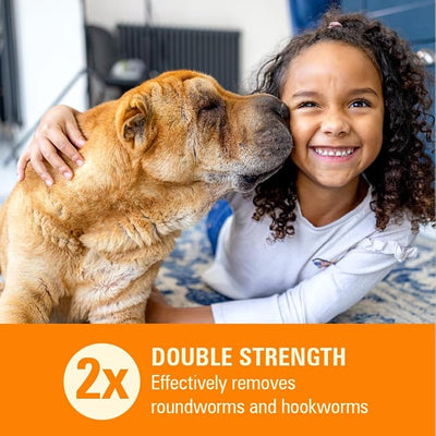 Worm X Plus 7 Way Liquid Dewormer for Dogs 2 oz Broad Spectrum Canine Anthelmintic Suspension Removes Hookworms and Roundworms for Dogs Up to 120 lbs