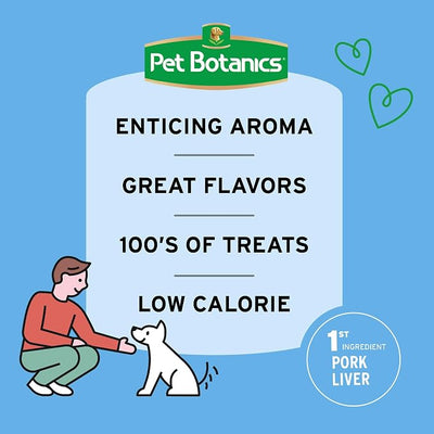 Pet Botanics 10 oz. Pouch Training Rewards Mini Soft & Chewy, Bacon Flavor, with 500 Treats Per Bag, The Choice of Top Trainers
