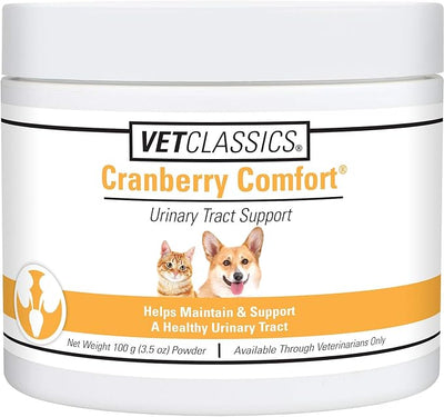 Vet Classics Cranberry Comfort Urinary Tract Pet Supplement for Dogs, Cats – Maintains Dog Bladder Health, Cat Bladder Control – Pet Supplements for Incontinence – 3.5 Powder