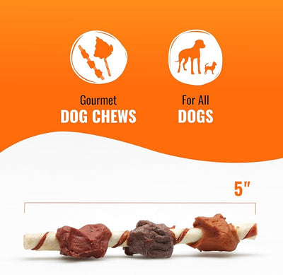 Good 'n' Fun Kabobs Long-Lasting Dog Treat, With Real Proteins, Beef Hide and Premium Chicken, Supports Dental Health, Mental Stimulation, 24 oz