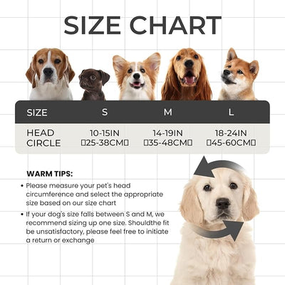 Dog Ear Covers for Bath,Shower,Elastic Dog Ear Muffs Noise Reduction Anxiety Relief,No Flap Ear Wrap Calming Hood for Grooming,Blow Dry,Thunder,Waterproof Ear Protection for Dogs(Grey,S)
