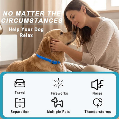 Calming Collars for Dogs, Helps Soothe and Relax, Adjustable Size, Suitable for Small, Medium and Large Dogs