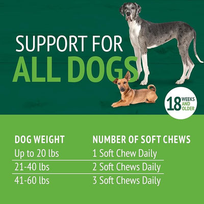 Petnc Calming Aid Soft Chews for Dogs (120 Count), For Dogs, Helps Promote Calmness & Relaxation, Calming Chews for Travel, Grooming, & Separation Support, Liver Flavor