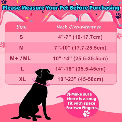 Grand Line Donut Inflatable Collar for Dogs and Cats, Soft Recovery Dog Cone After Surgery, Protective Pet Neck Cone for Small, Medium, Large Dogs, Not Block Vision (Pink, M)