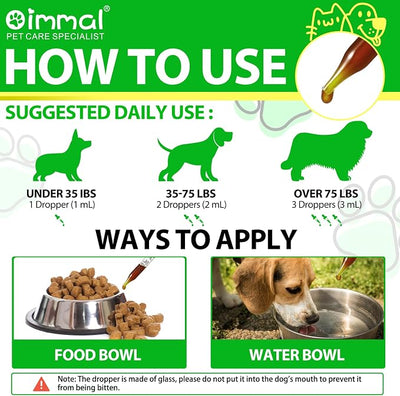 Dog Antibiotics, Antibiotics for Dogs, Natural Dog Multivitamin Vitamins and Supplements 60ml-2pcs