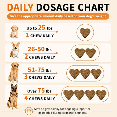 Quercetin with Bromelain for Dogs - Allergy & Itch Relief Chews with Colostrum & Probiotics - Supports Immune System, Relieves Itchy Skin & Paw Licking - Anti-Inflammatory Antioxidants -150 Soft Chews