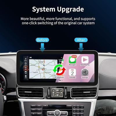 Wireless CarPlay/Android Auto 12.3 Inch Touchscreen for Mercedes Benz ML GL W166 X166 (2012-2015) with NTG4.5/4.7 System, Car Radio Receiver, Multimedia, Bluetooth, Car Stereo