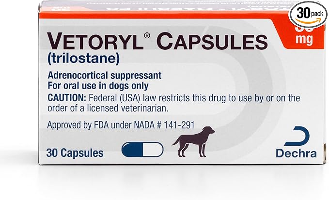 Vetoryl® Capsules (trilostane), 30-mg, 30 Capsules