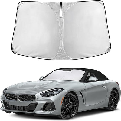EcoNour Windshield Sunshade Compatible for BMW Z4 / M2 / M8 2003-2022 2023 2024 2025 2026, Sun Visor for Front Windshield & Window Sun Shade Cover, UV Heat Blocker & Protector, Car Accessories
