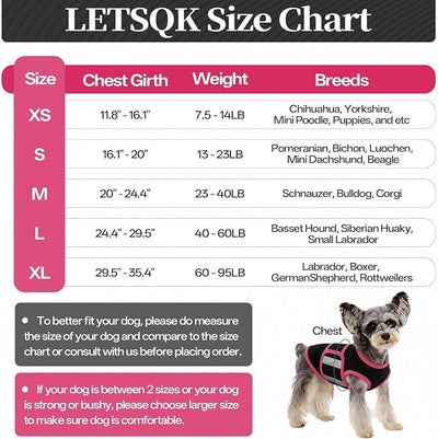 Dog Anxiety Calming Vest, Gentle Compression Anxiety Suit for Dogs, Breathable Dog Calming Wrap for Separation Anxiety, Thunder, Fireworks, Vet Visits, Black S