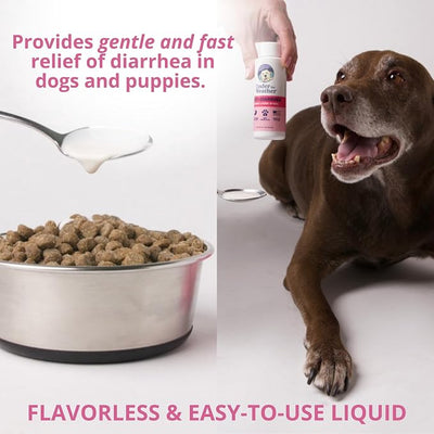 Under the Weather Dog Diarrhea Medication with Pectin and Kaolin | Fast Acting Anti Diarrhea Liquid Medicine for Dogs | Soothe Your Pet's Upset Stomach - 4 oz Bottle