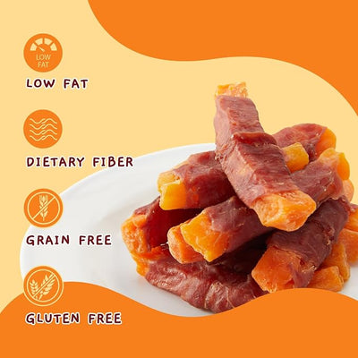 Jungle Calling Sweet Potato & Duck Dog Treats – Natural, Grain-Free Training Chewy Snacks for Small, Medium & Large Dogs, (10.6 oz)