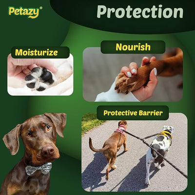 Petazy Little Paw Balm for Small Dogs & Puppies - Gentle Paw & Nose Moisturizer for Growing Pets, Soothes Dry Cracked Paws and Promoted Healthy Paws, with Natural Beeswax & Shea Butter