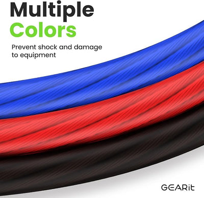 GEARit 4 Gauge Wire 10 ft Red, 4 AWG Battery Cable CCA, Copper-Clad Aluminum Power Cable for Car Audio Amp, Automotive, RV