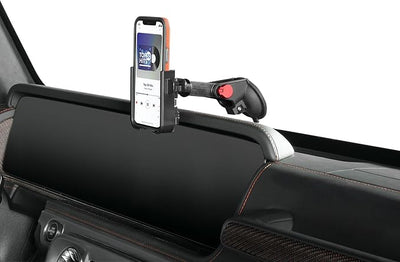WeatherTech WindshieldFone - Universal Windshield-Mounted Car Phone Holder - Red Billet Knobs