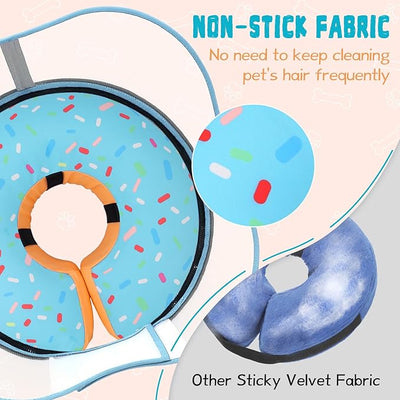 Elevated Inflatable Dog Cone Collar Alternative After Surgery, Dog Donut Collar, Soft Pet Cone to Stop Licking for Small Medium Large Dogs