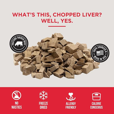 Natural Rapport Freeze Dried Beef Liver Dog Treats - Single Ingredient, USDA Beef, Training Treats for Small & Large Dogs (4 oz, 250+ Treats)