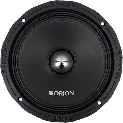 Orion XTR XTX852 High Efficiency 8” Mid-Range Bullet Loudspeakers, 1600W Max Power, 400W RMS, 2 Ohm, 2” Voice Coil - Pro Car Audio Stereo, Midrange Speakers (Pair)