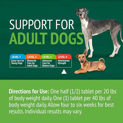 PetNC Level-4 Hip & Joint Health Supplement for Dogs (150 Count), Glucosamine Chondroitin MSM Dog Chews with Manganese, Liver-Flavored Bone & Joint Support Supplement