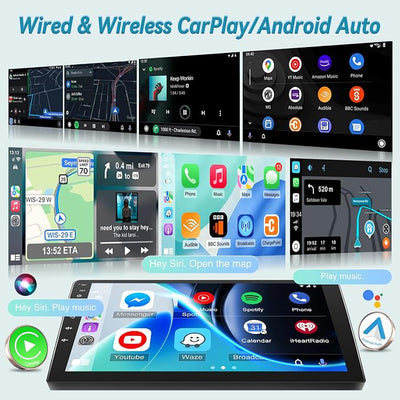 4G+64G 9 inch Radio for BMW X3 2004-2012 Android Touch Screen Car Stereo | Wireless Carplay/Android Auto/32 EQ Audio/1280 * 720 Screen/SWC/Bluetooth