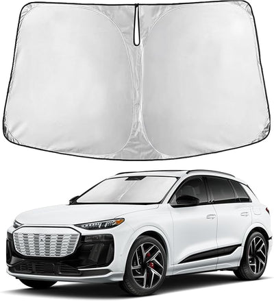 EcoNour Windshield Sunshade Compatible for Audi Q6 e-tron 2025 2026 2027, Sun Visor for Front Windshield & Window Sun Shade Cover, UV Heat Blocker & Protector, Car Accessories
