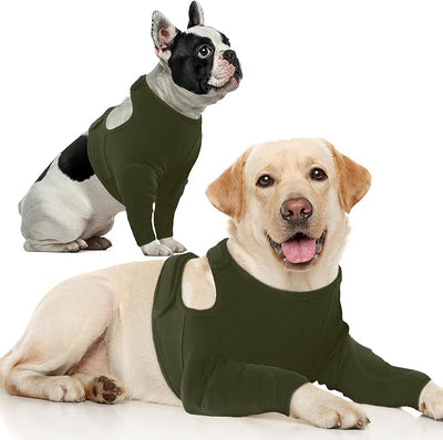 Nanaki Surgery Dog Recovery Suits for Front Legs, Dog Leg Sleeve to Stop Licking, Doggy Anti-Lick Wounds Pants, Pet Wound Cover Protective Sleeves Arm Protector for Injuries & Joint Pain