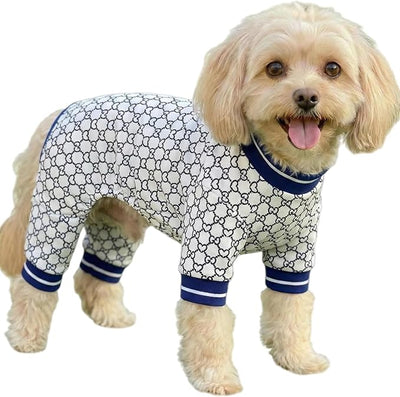 Dog Onesie & Pajamas for Small Medium Dogs, Ultra-Premium Pjs XL | Vet-Approved Hypoallergenic 100% Organic Cotton, Soft Breathable & Won't Overheat, Gentler on Skin, Size XL Pet:15-20lbs