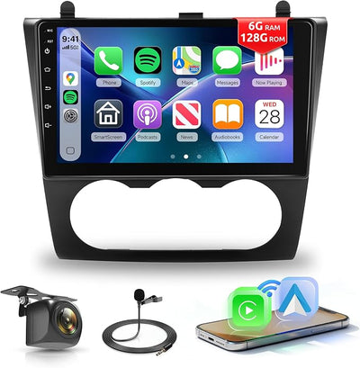Android Car Radio for Nissan Altima 2008-2012 with Wireless CarPlay Android Auto, Orderich 6G+128G 9” Touchscreen Car Stereo Mirror Link GPS Navigation WiFi Bluetooth FM RDS EQ SWC Backup Camera