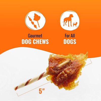 Good 'n' Fun Triple Flavor Wings Chews for All Dogs, 4 Ounces, Treat Your Dog to Long-Lasting Chews Made with Chicken, Beef Hide and Pork Hide (Pack of 2)