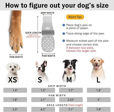 SCENEREAL Dog Socks to Prevent Licking Paws for Hot/Cold Pavement, Anti Slip High Top Dog Grip Socks for Hardwood Floors, Dog Shoes Booties&Paw Protector for Small Medium Large Senior Dog, Pink L