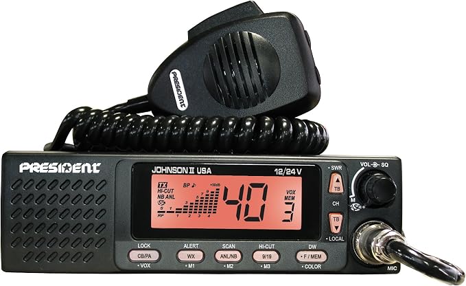 President Johnson II USA CB Radio 12/24V