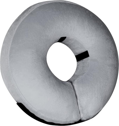 Inflatable Dog Cone Collar-Soft Protective Cone for Dogs After Surgery,Dog Donut Collar for Large Medium Small Dogs and Cats (Grey,Small)